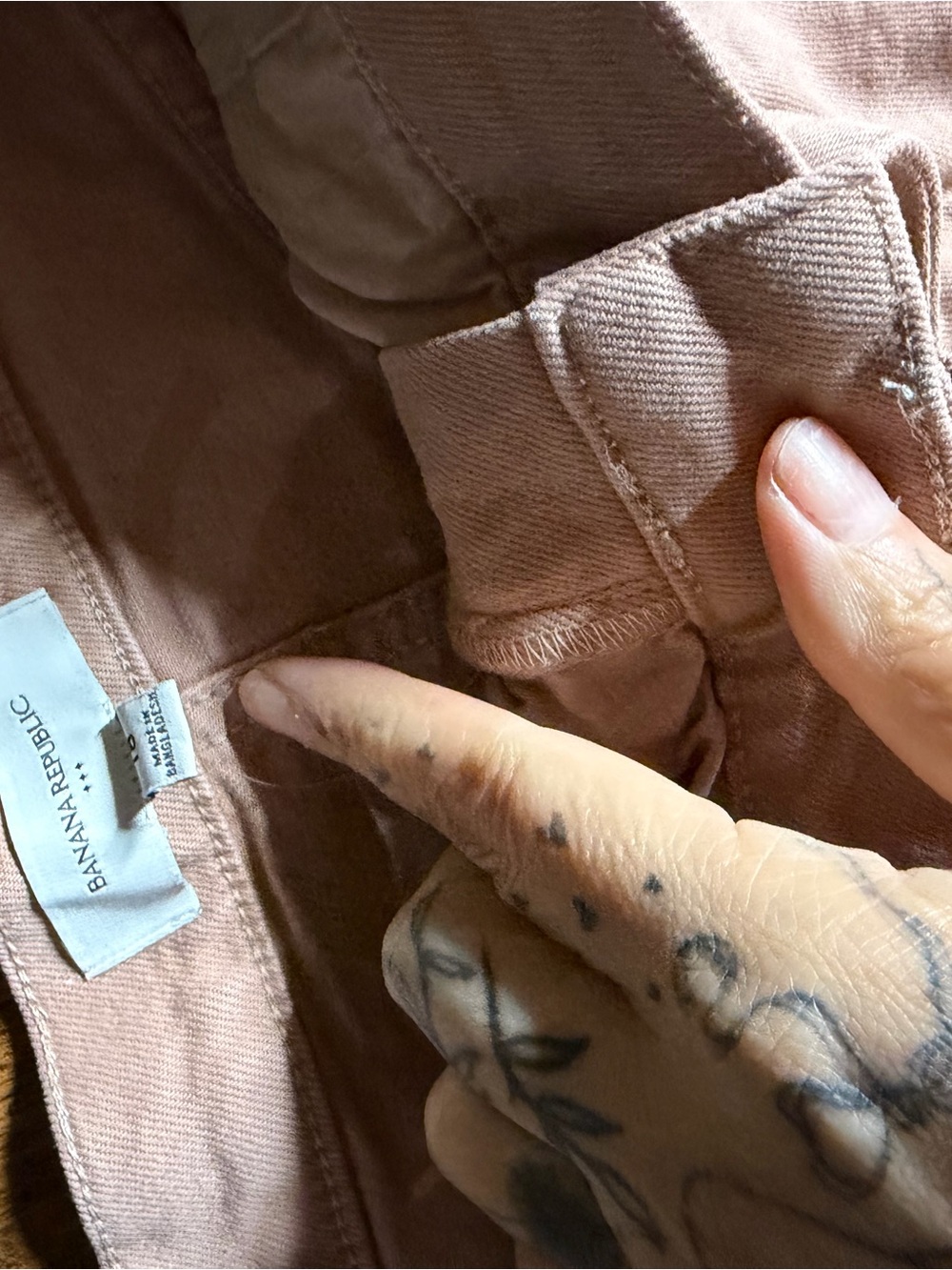Banana Republic High-Rise Jeans in Dusty Rose